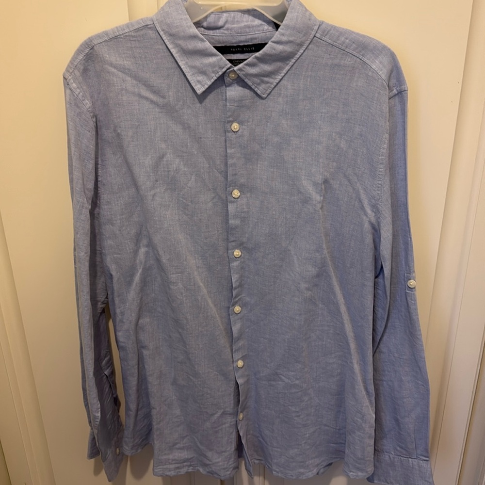 Blue linen Perry Ellis